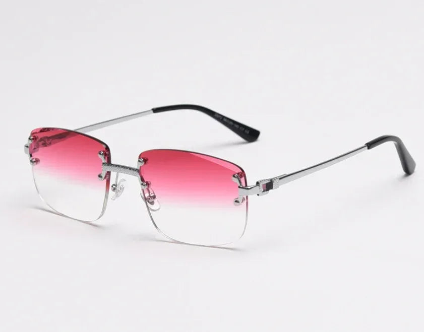 american-frameless-cut-edge-spring-leg-sunglasses - Viexta