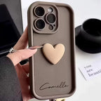 English iPhone Case With 3D Heart - Viexta