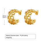 Elegant All-match Stainless Steel Earrings