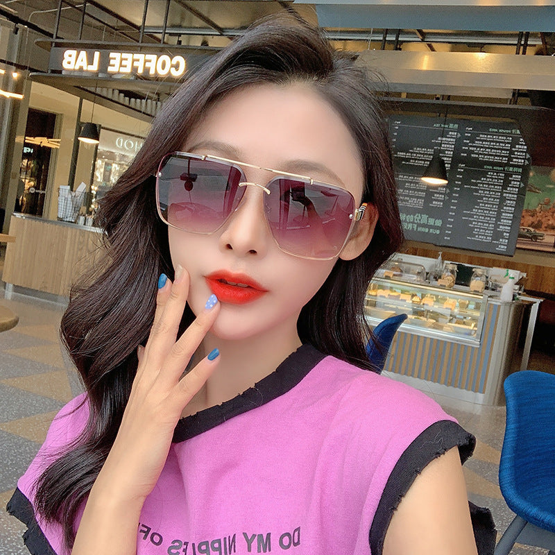 Retro Square Frame Sunglasses