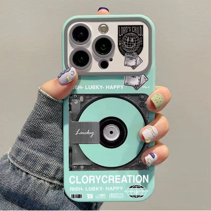 CD Record Large Window iPhone Case