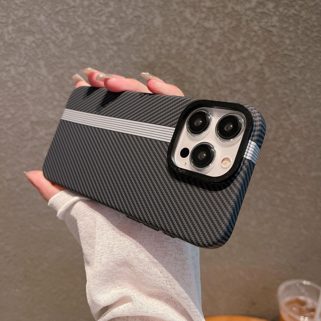 Carbon Fiber Grain Frosted iPhone Case - Viexta