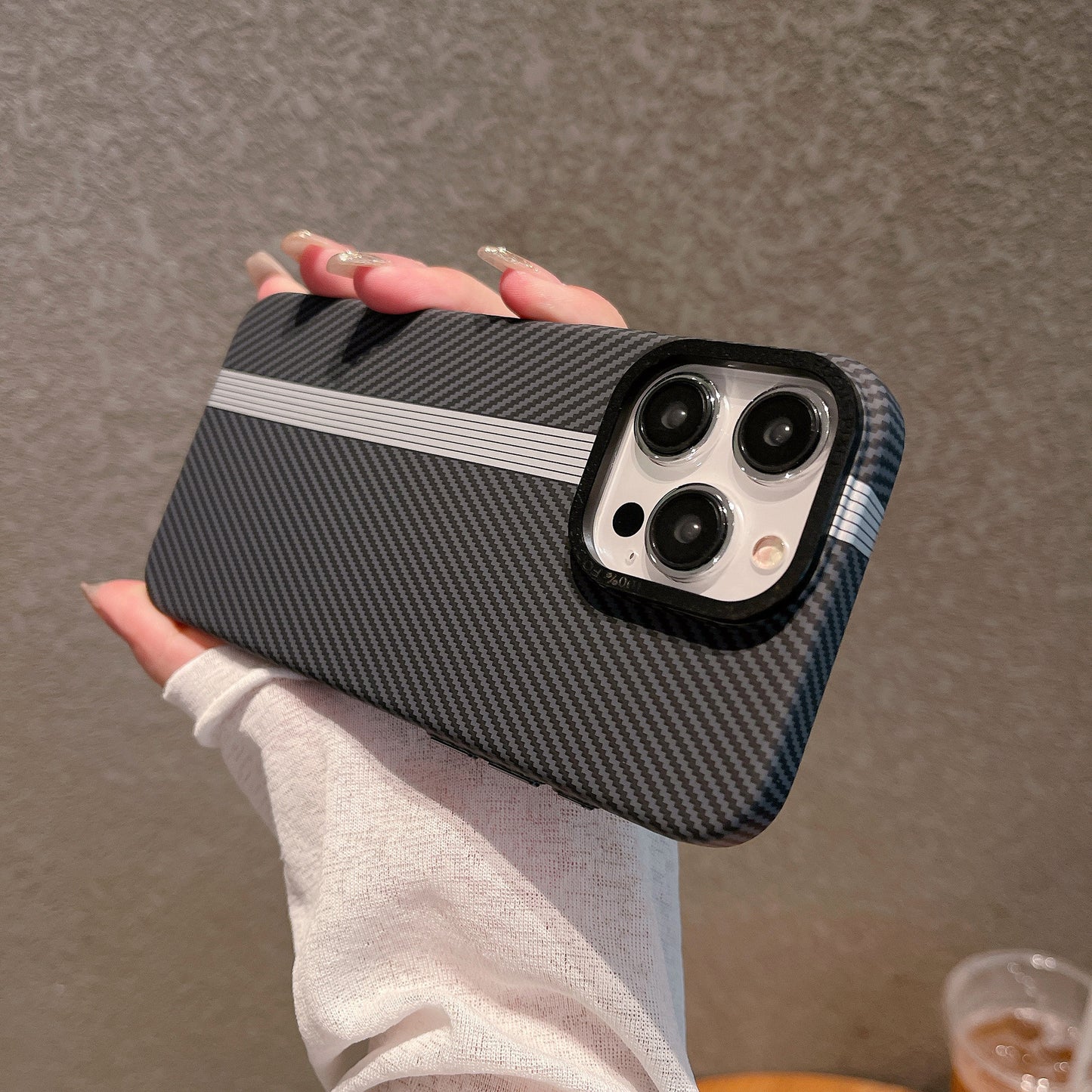 Carbon Fiber Grain Frosted iPhone Case