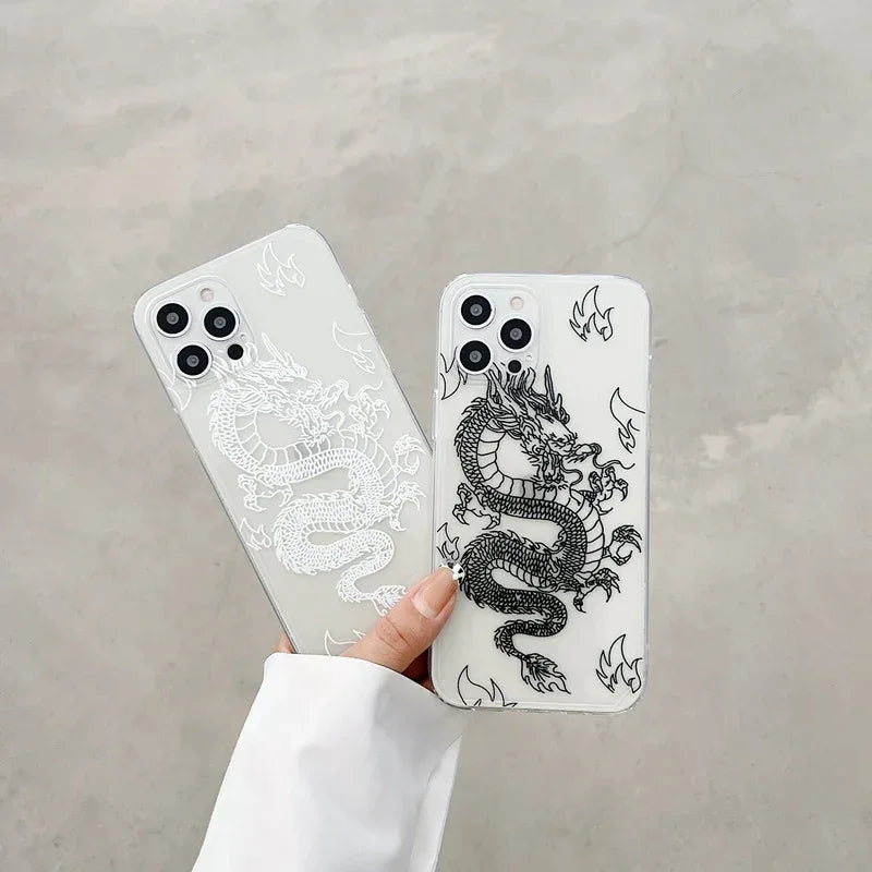 Chinese Dragon Transparent iPhone Case - Viexta