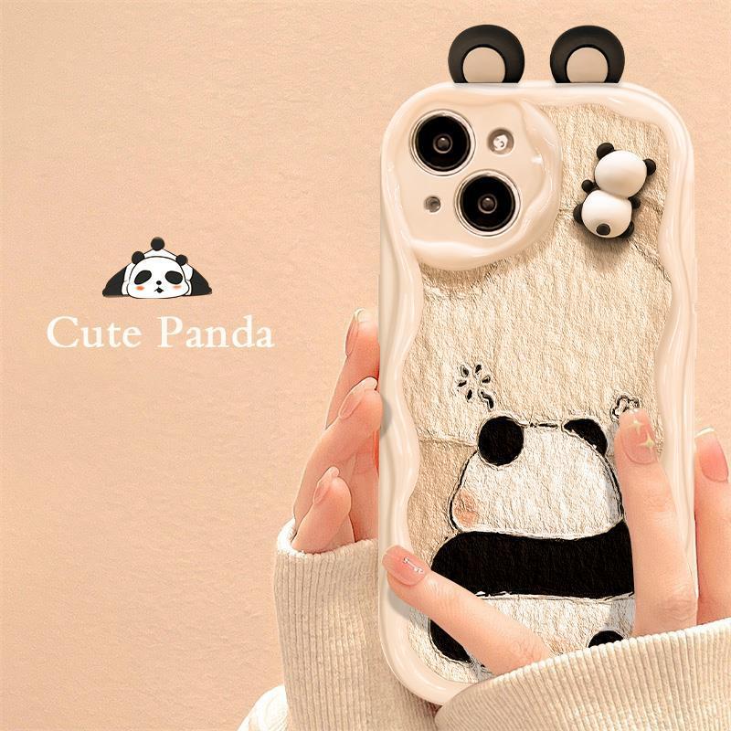 3D Panda iPhone Case