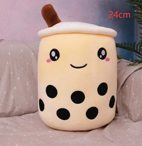 Fruit Drink Plush Stuffed Strawberry Boba Tea Cup Toy - Viexta
