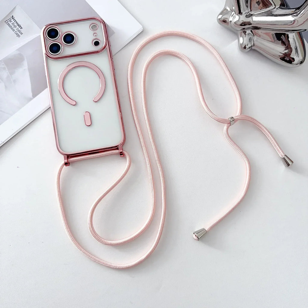 Magnetic Wireless Charging Lanyard iPhone Case - Viexta