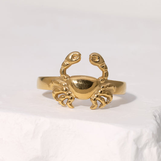 Stainless Steel Crab Open End Ring