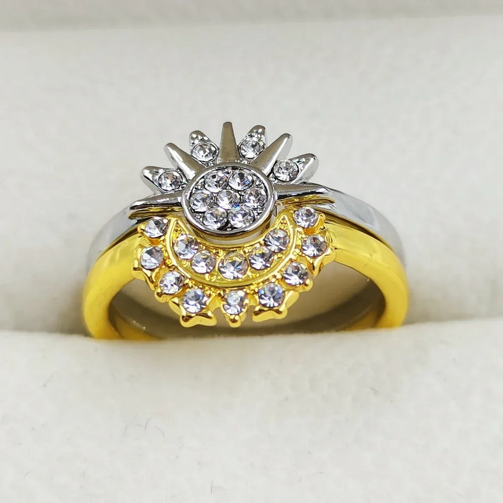 Couple Rhinestones Ring - Viexta