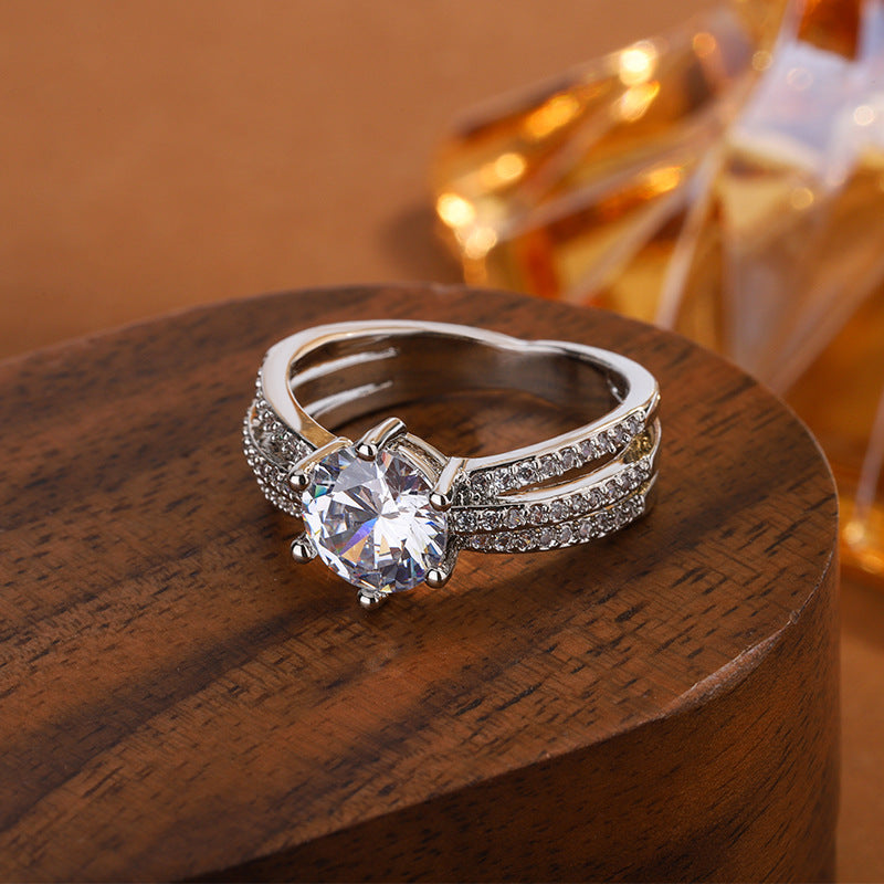 Zircon Engagement Ring