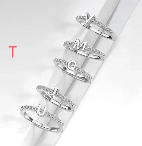 s925-sterling-silver-micro-inlaid-letters-ring - Viexta