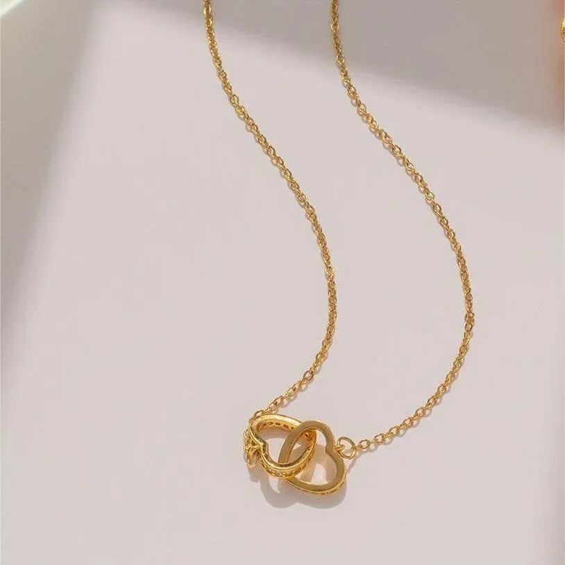 18K Gold Plated Double Ring - Viexta