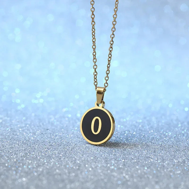 O-shaped Chain Letter Necklace - Viexta