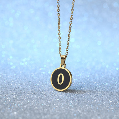 O-shaped Chain Letter Necklace