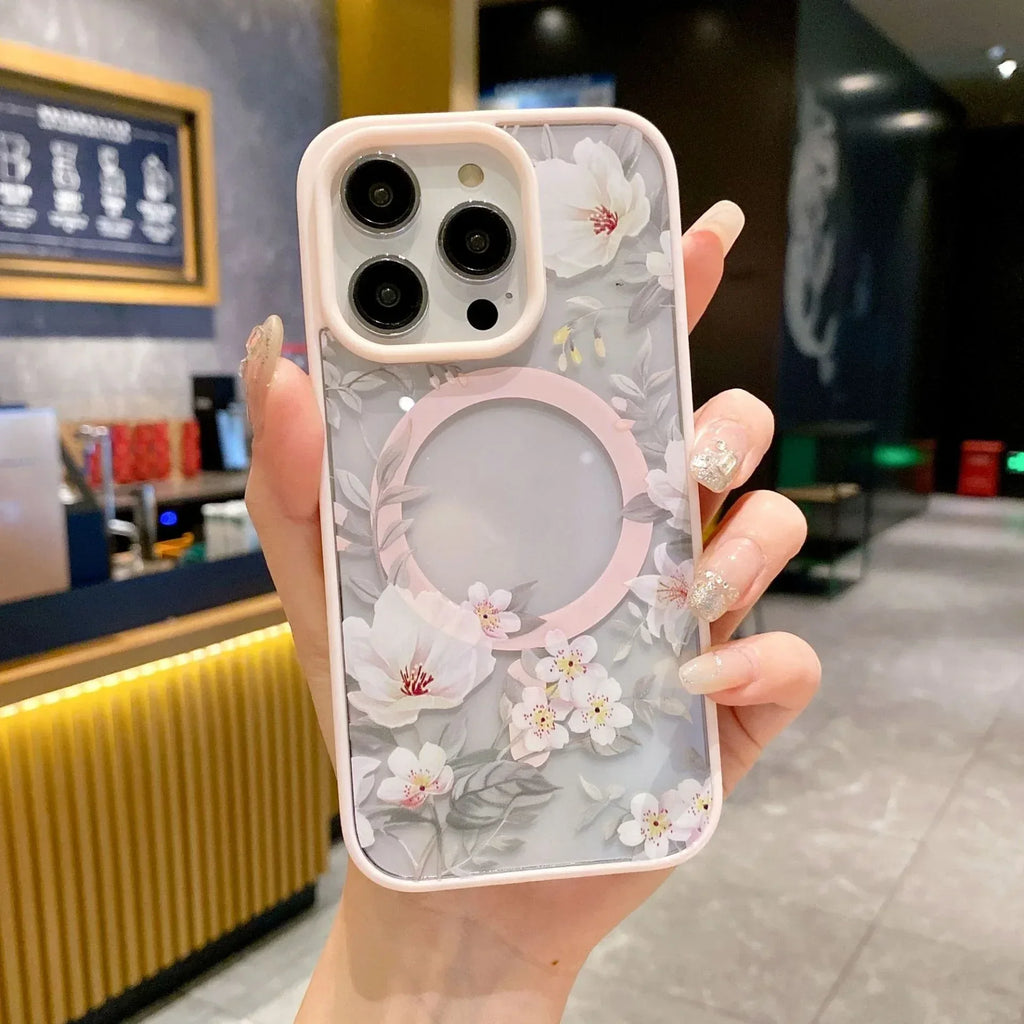 magnetic-acrylic-flower-iphone-case - Viexta