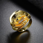 18K Irregular Flower Ring