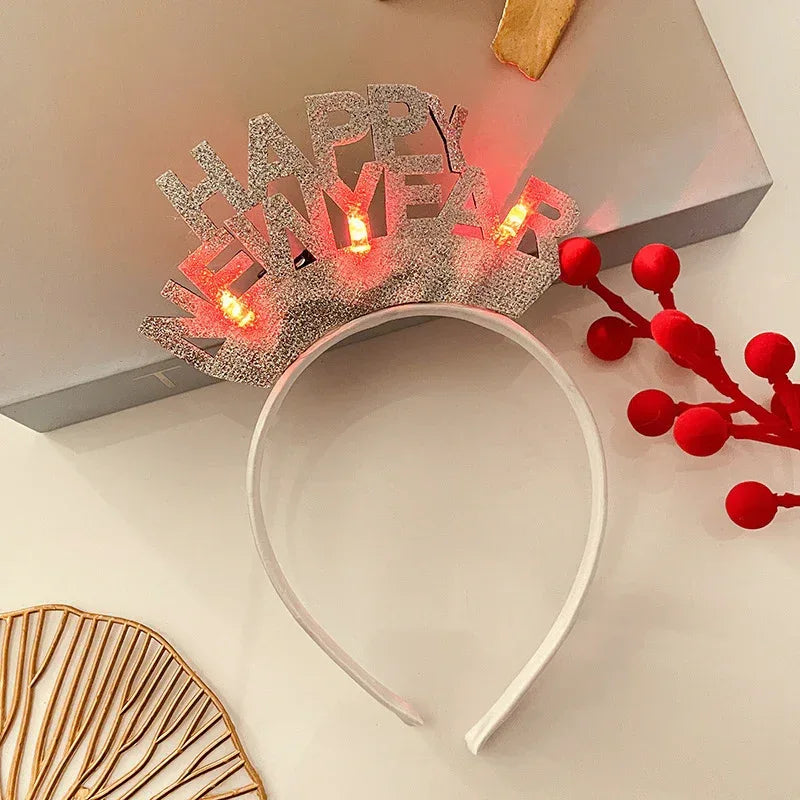 Christmas With Light Headband Snowflake - Viexta
