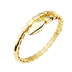 Elegant Snake Bracelet Ring Set Glossy Simple - Viexta
