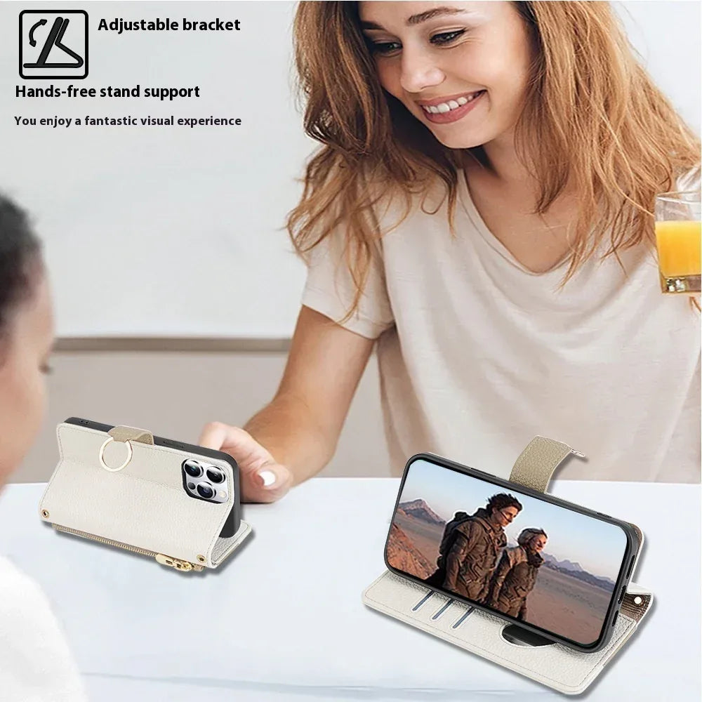 Lanyard Bracket Flip iPhone Cover - Viexta