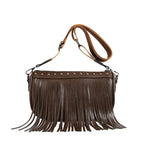 Ladies Tassel Retro Shoulder Bag - Viexta