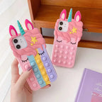 Cartoon Bubble Eyelashes Animal Multi-model Silicone iPhone Case - Viexta