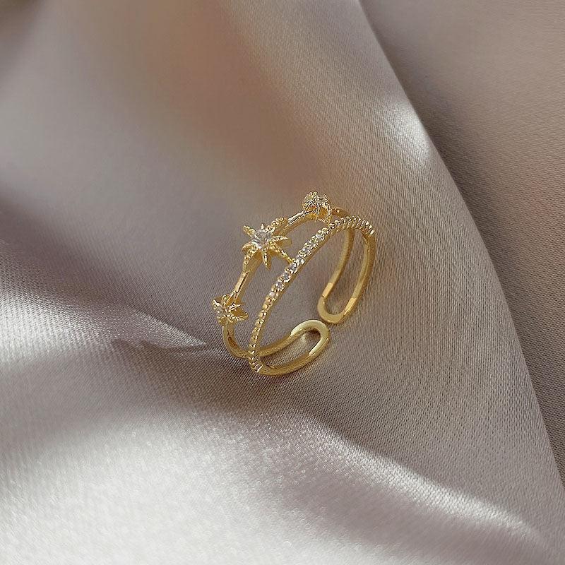 Double Layer Zircon Ring - Viexta