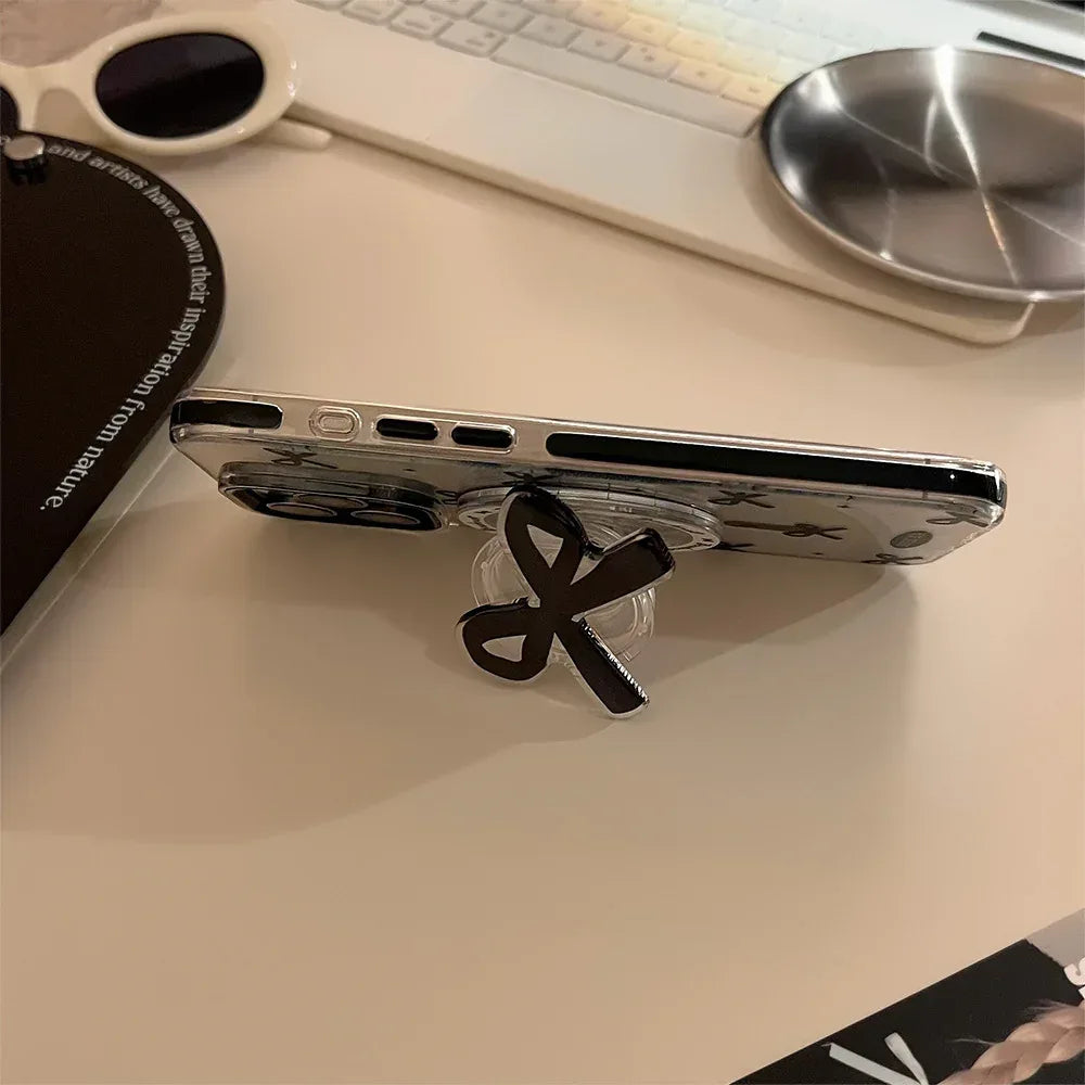 Black Bowknot Magnetic Case iPhone case - Viexta