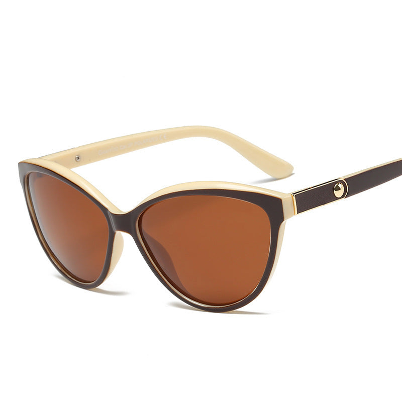 Personality Inlay Leather Polarized Sun Glasses