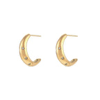 Zircon Moon Earrings - Viexta