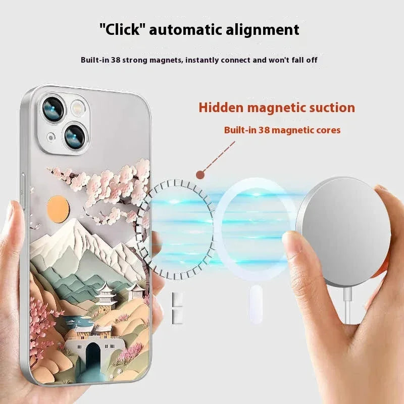magnetic-lichun-mountain-silicone-iphone-case - Viexta