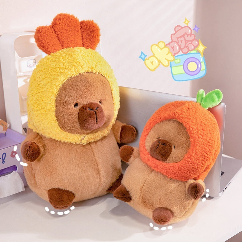 Capabala Capybara Wearing Plush Toys