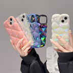 electroplated-colorful-diamond-plaid-iphone-case