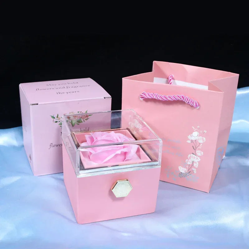 rotating-soap-flower-rose-gift-box - Viexta