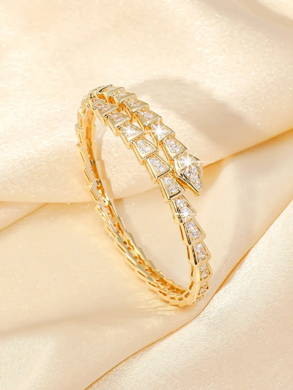 micro-inlaid-snake-zirconium-bracelet - Viexta