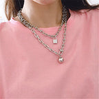 Multi-layer Irregular Necklace