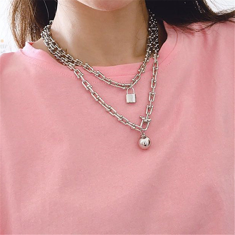Multi-layer Irregular Necklace