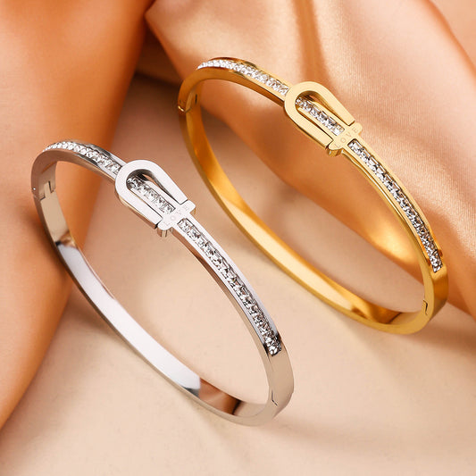 Gold Plating Exquisite Stainless Steel Bracelet