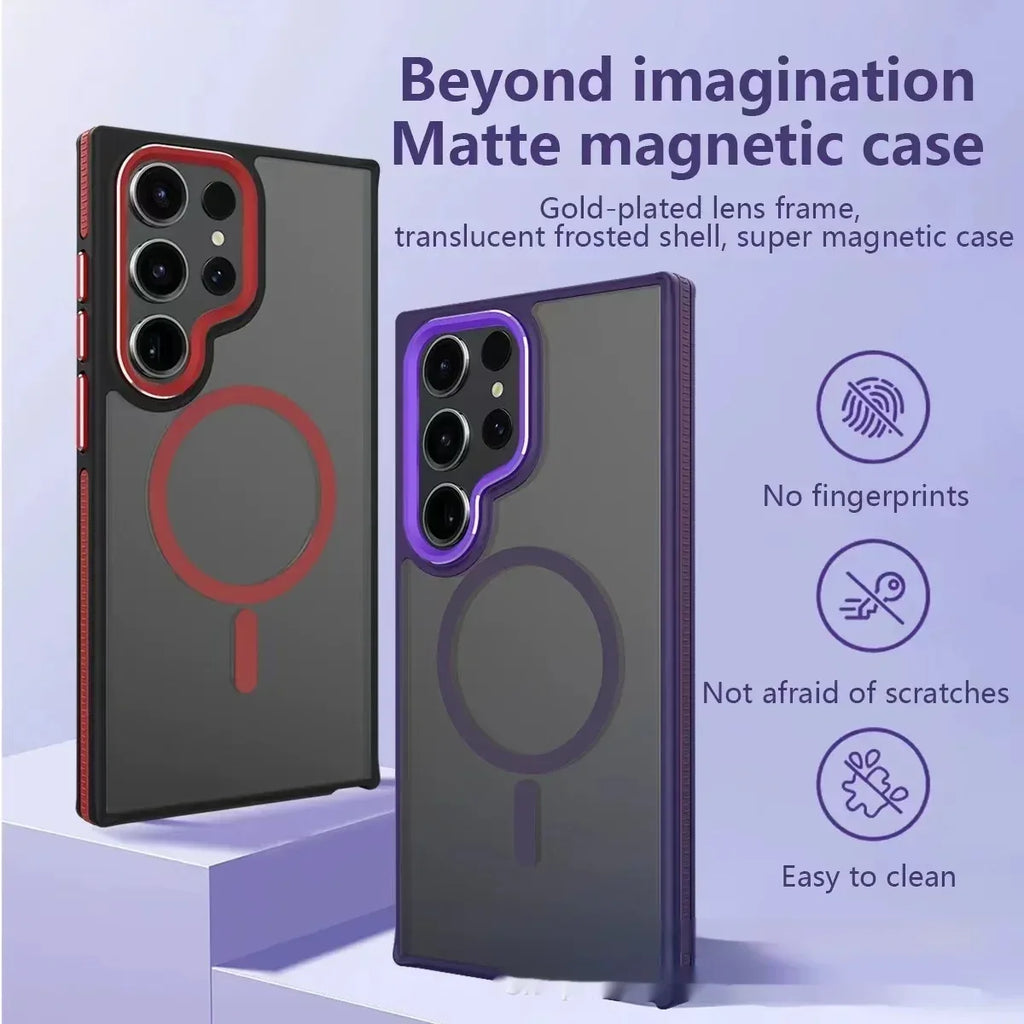 Dual-tone Soft-touch Magnetic Samsung Case - Viexta
