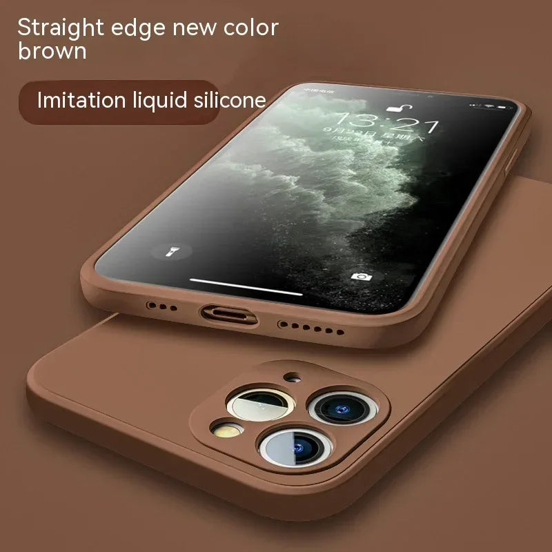 Straight Edge Silicone iPhone Case - Viexta