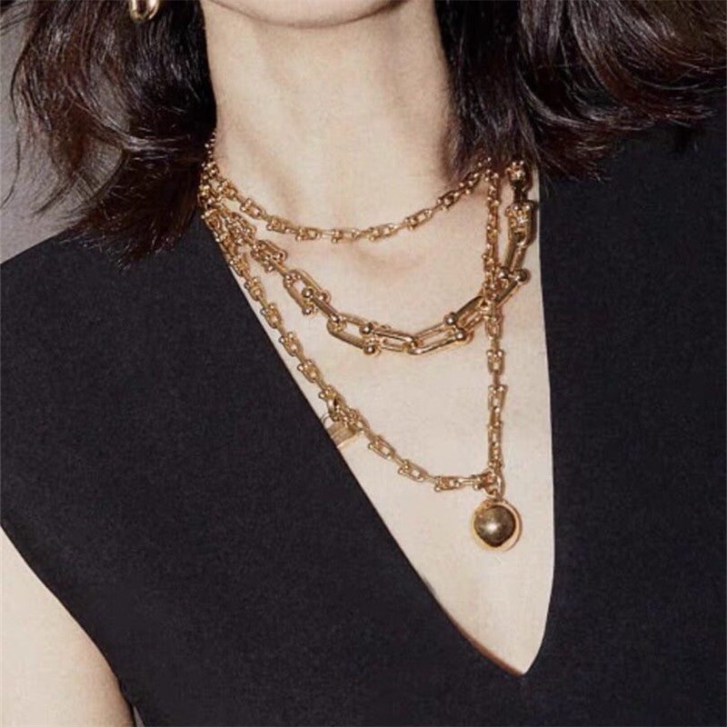 Multi-layer Irregular Necklace