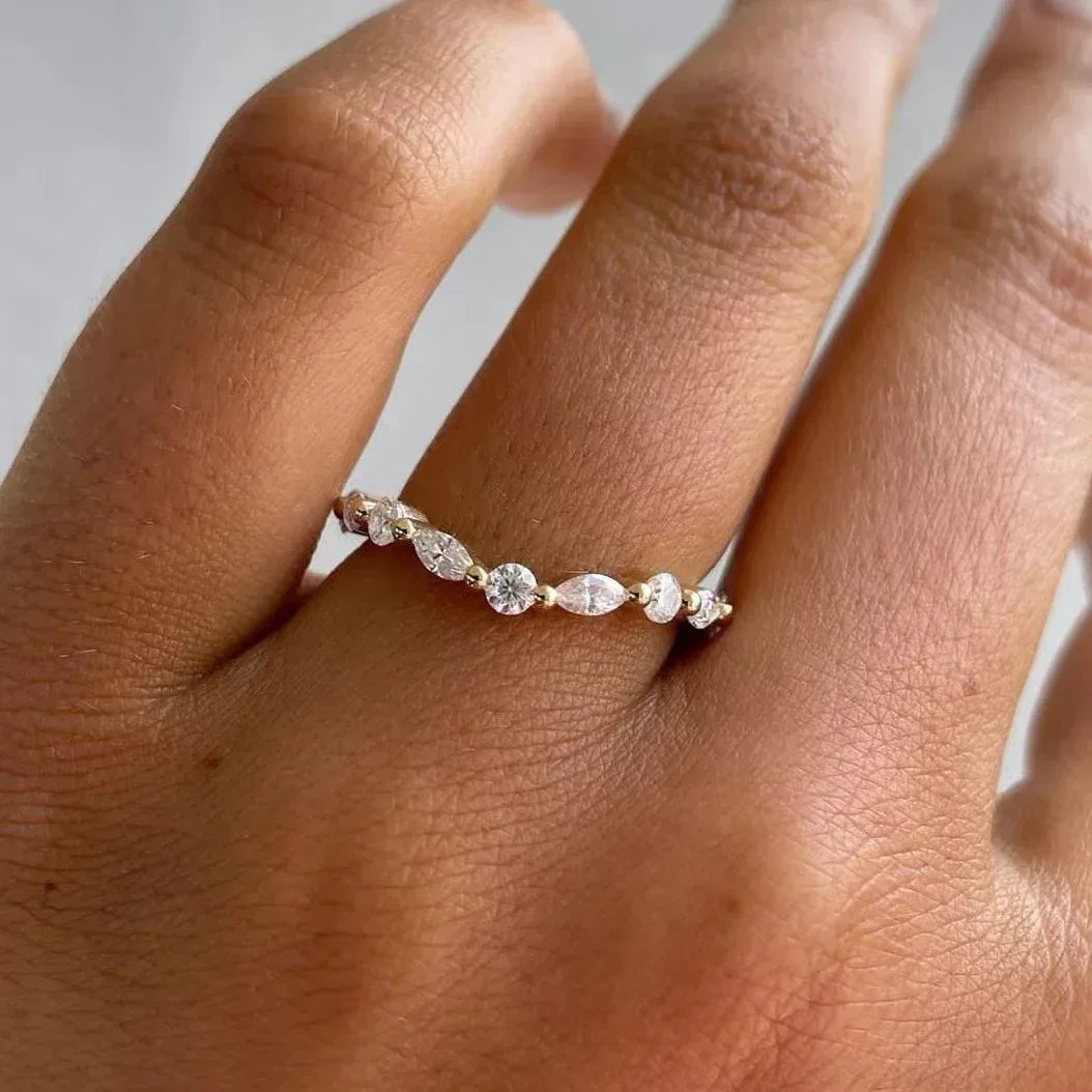 Simulation Moissanite Diamond Ring - Viexta