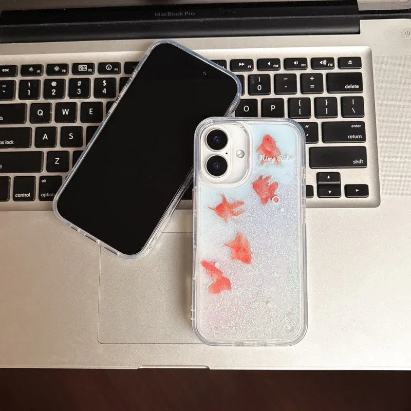 Quicksand Good Luck Koi Fish iPhone Case - Viexta