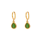 Minimalistic Water Drops Opal Necklace Set - Viexta