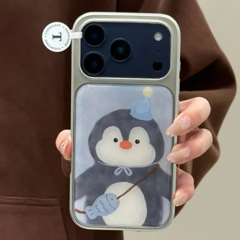 Little Fish Shoulder Bag Penguin iPhone Case
