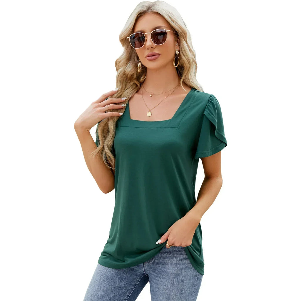 Bohemian Printed Short-sleeved T-shirt - Viexta
