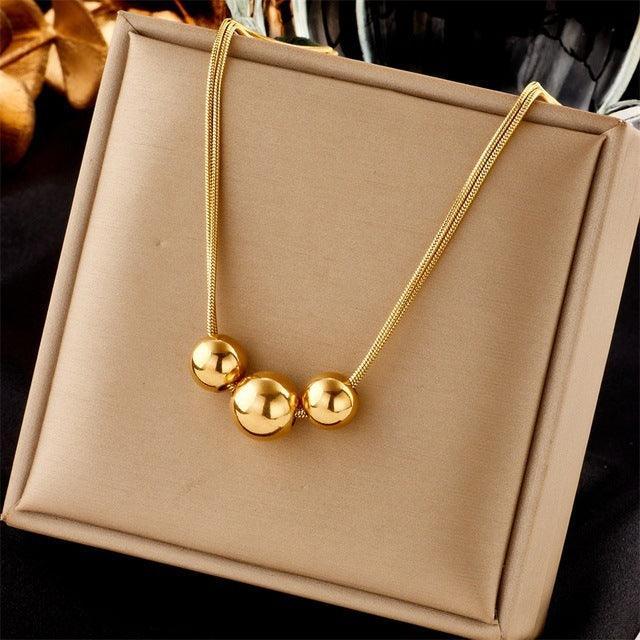 316L Stainless Steel Beaded Necklace - Viexta