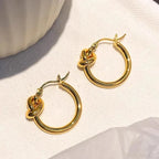 Geometric Knot Bracelet Niche Ear Ring - Viexta