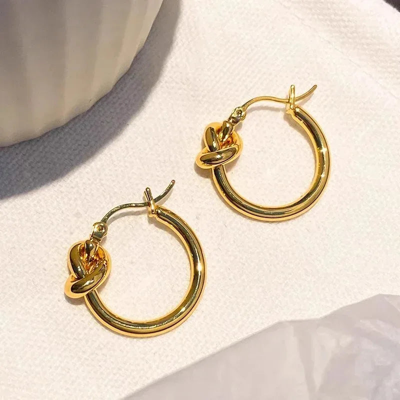 Geometric Knot Bracelet Niche Ear Ring - Viexta
