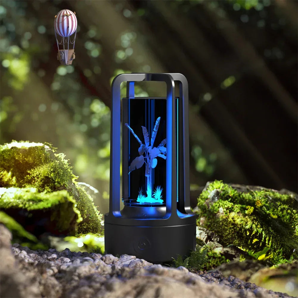 Creative 2 In 1 Audio Acrylic Crystal Lamp - Viexta