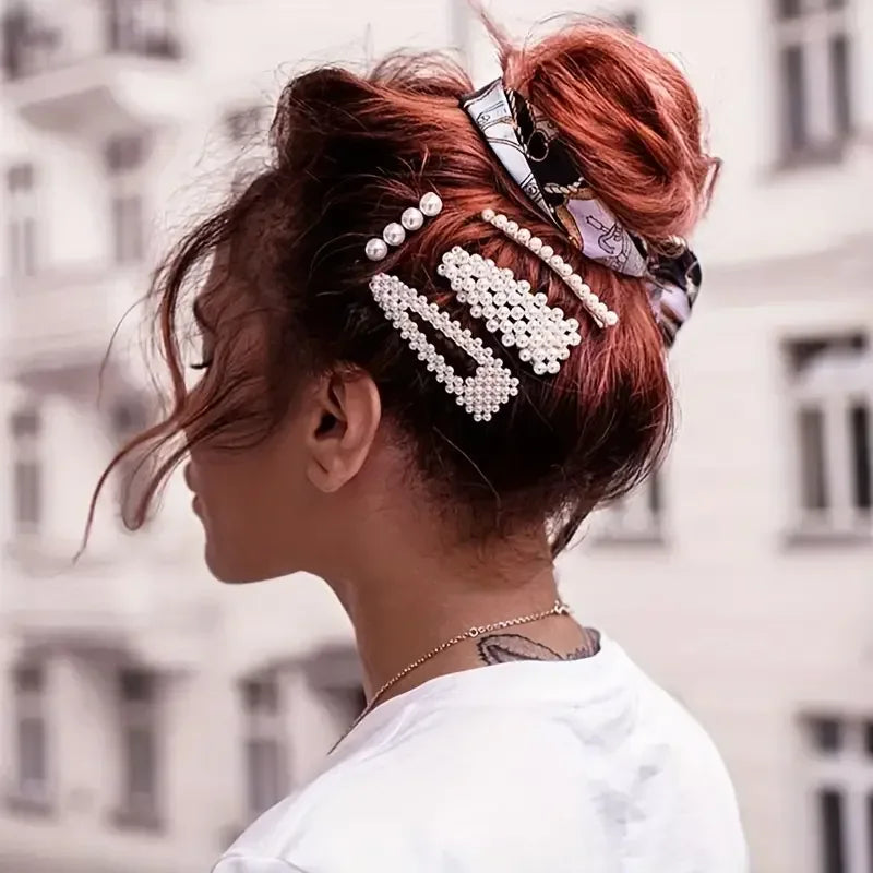 Faux Pearl HairClip - Viexta